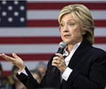 U.S. Democratic Presidential Nominee Hillary Clinton